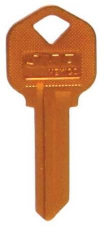 Kwikset KW1 Orange Aluminum Key Blank $1.99